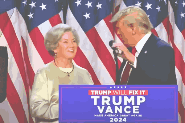 Susie Wiles, the key strategist behind Donald Trump’s 2024 campaign, offering insights and guidance in a pivotal moment for the campaign.