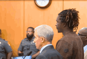 Young Thug leaving courthouse after probation sentencing in the high-profile Young Thug Trial.